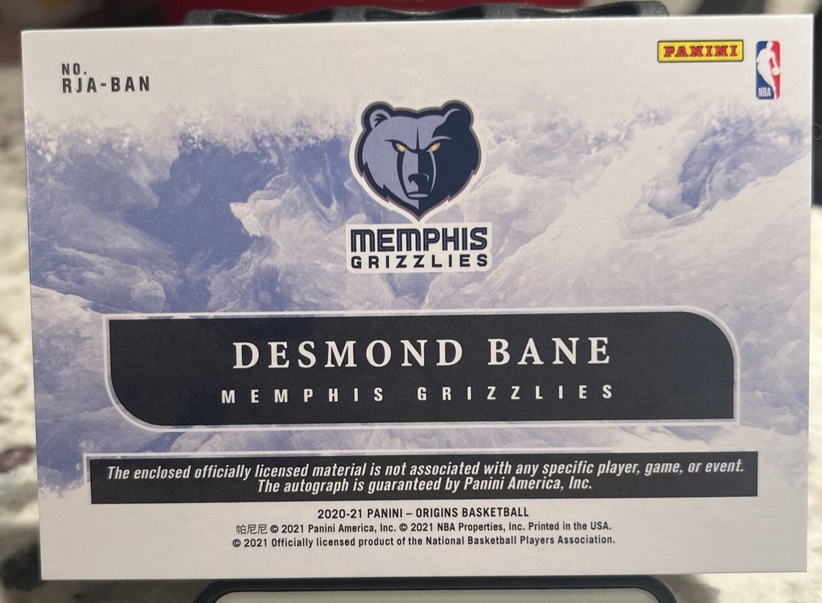 Desmond Bane RC rookie auto jersey /99シリ 2020-21 Panini Origins DESMOND BANE Rookie Jersey Auto /99