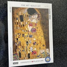 New Eurographics Fine Art Gustav Klimt The Kiss Puzzle 1000 Piece Sealed