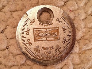 Vintage Champion Tool Spark Plug Gap Gauge CT481
