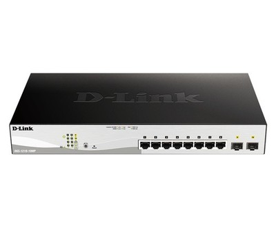 D-Link DGS-1210-10MP/E Gigabit Smart+ Managed Switch (8 x 10/100/1000 Base-T PoE