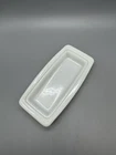 Pyrex Vintage White Milk Glass Butter Dish Bottom Base Only 72-B