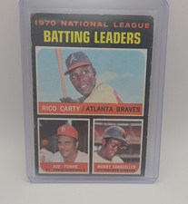 Topps 1971 National League Batting Leaders #62 Carty Torre Sanguillen