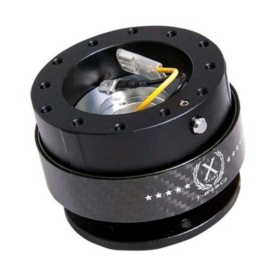 NRG SRK-200CF BLACK/CARBON RING STEERING WHEEL GEN 2.0 QUICK RELEASE ADAPTER KIT