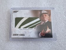 THE COMPLETE JAMES BOND COSTUME RELIC CARD RC9 - ZORIN INDUSTRIES PATCH