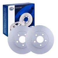 2X Hella Bremsscheiben 234Mm Vorne Passend FüR Hyundai Atos 54468
