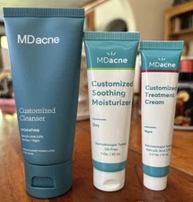 Md Acne Cleanser Moisturizer & Treatment Cream
