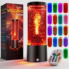 Aonesy 17 Colors Changing Volcano Lamp Remote Relaxing Sensory Lamps For Kids