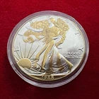 1 Troy OZ .999 Silver - 1988 American Silver Eagle Coin - 24K Gilding  by SFS