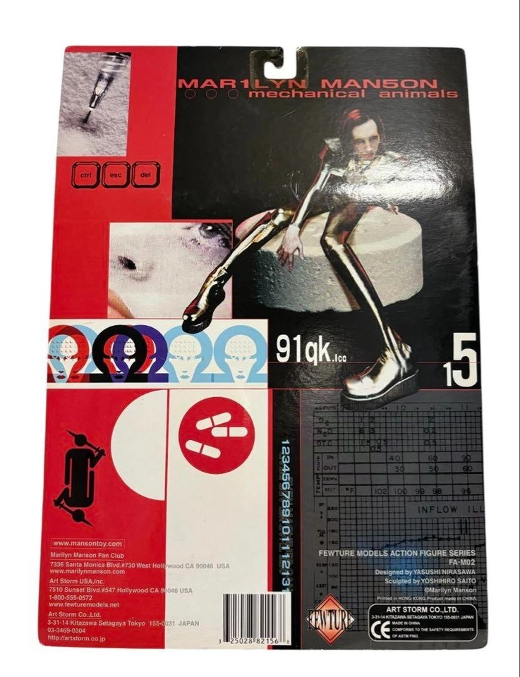 Figura Rosa Fewture Marilyn Manson Animales Mecánicos Edición Limitada Rosa Foto 2 de 2
