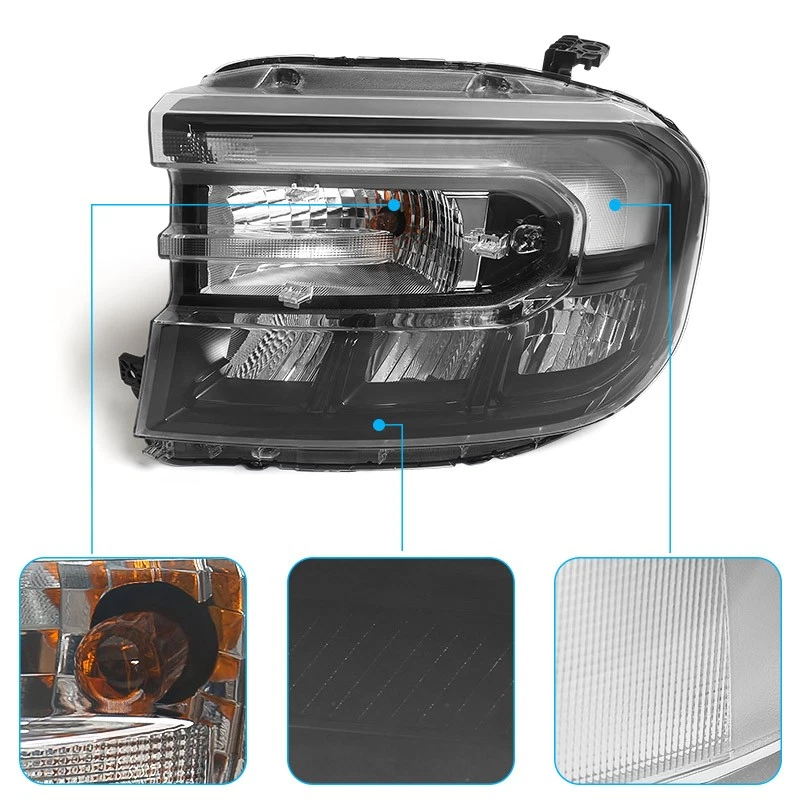 Pair For Ford Maverick 2022-2026 Black Headlights Lamp w/ LED DRL LH RH Assembly Foto 4 de 4