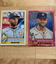 Richie Palacios /200 Topps Heritage + Christian Walker Pink Foil Lot In