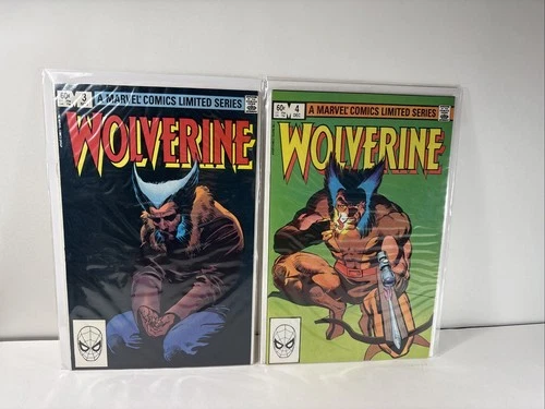 Marvel Comics Wolverine 1982 Comic Book Lot Of 2 #3 #4 Vintage Bronze Era