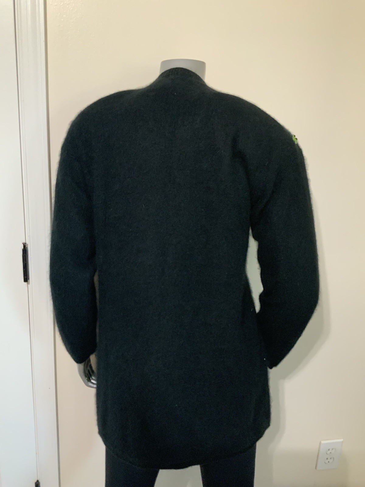 Vintage 80’s Luxury Vango Cardigan L Angora /wool Beaded