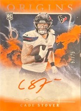2024 PANINI ORIGINS ROOKIE AUTOGRAPHS#33 CADE STOVER ORANGE 57/75