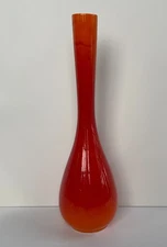 Vintage ROYAL HAEGER Orange Red FLAME Vase 15"   model  R1915 Mid Century Modern