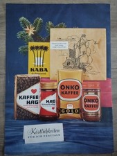 ORIG REKLAME WERBUNG 1964  KABA, ONKO KAFFEE, HAG KAFFEE