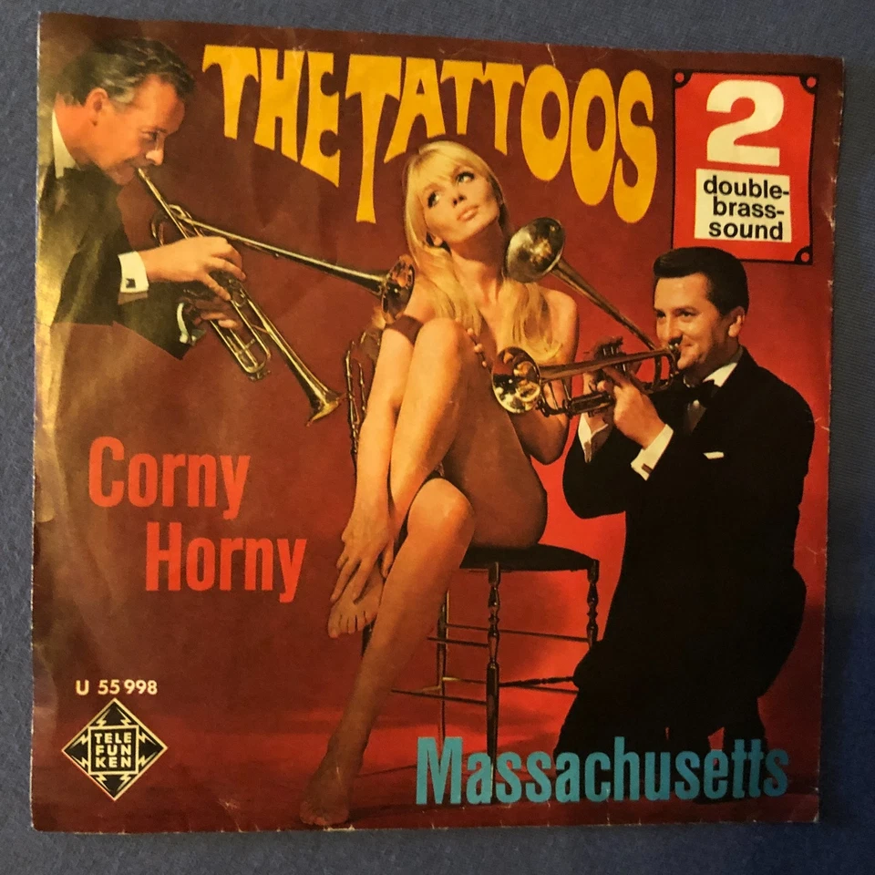 THE  TATTOOS  :  Corny Horny / Massachusetts - Telefunken  55998 , D 1967   NM - Bild 2 von 3