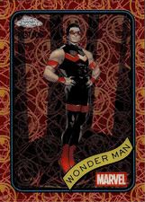 2025 Topps Chrome Marvel Wonder Man Iron Man Red & Gold Lazer Refractor /100