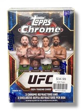 2024 Topps Chrome UFC Blaster Box Look for Pereira & O’Malley Rare Cards (Box 1)