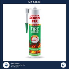 High-Temp 1500°C Fire Cement Sealant Paste Black 310ml for Stove Repair