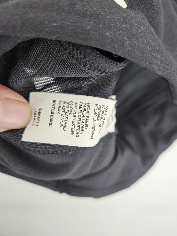 Under Armour Project Rock Infinity Mid 黑色运动文胸钢化钢制 L 码 — 第 3/4 张图片