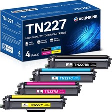 TN227 High Yield Toner 4 Pack Brother HL-L3270CDW MFC-L3770CDW
