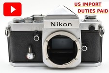 Near MINT Nikon F2 Eye Level 35mm SLR Film Camera Silver Body from JAPAN