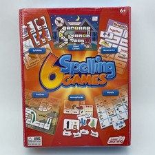 JUNIOR LEARNING 6 Spelling Games Educational Board Game JL408 Kids NEW Sealed