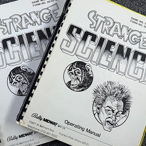 Bally Strange Science Pinball Machine Game Manual Schematics COMBO ORIGINAL