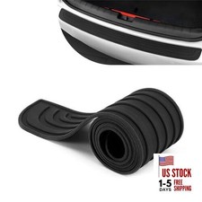 Car Rear Bumper Protector, 35" x 3.15" Rear Bumper Protector, Anti-Slip Black