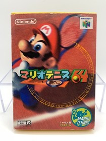 MARIO TENNIS 64 Japan Nintendo 64 N64 With Box & Manual US Seller N640385
