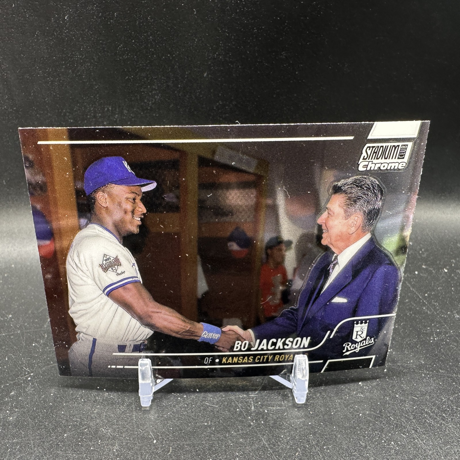 BO JACKSON Ronald Reagan 2022 Topps Stadium Club Chrome #95 Kansas City Royals