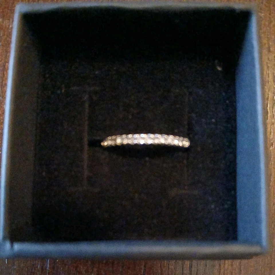Alianza de boda precioso anillo 925 talla 7 ENVÍO GRATUITO  Foto 2 de 3