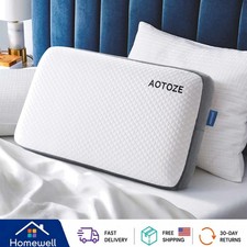 Best Firm Memory Foam Pillow 28x15x4.5, CertiPUR Certified, Breathable Comfort