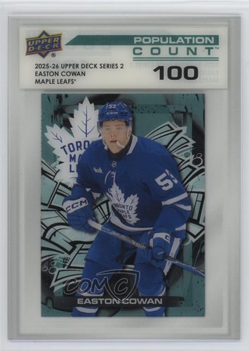 Easton Cowan [100] #PC-41 2025 Upper Deck Series 2 Population Count card
