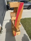 Coca-Cola Wooden Multi-Tier Bottle Carrier Caddy Display Rack Brown Red — photo 2
