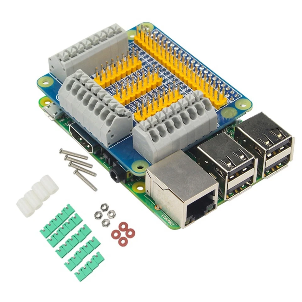 40-Pin GPIO Multifunctional Extension Board Kit For Raspberry Pi 3B/3B+/4B DIY c - Bild 2 von 4