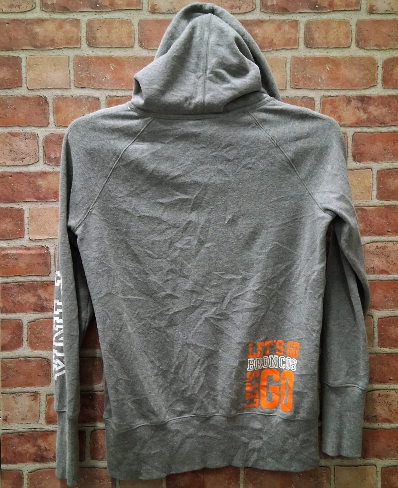 UNDERCOVER Felpa con cappuccio Victoria Secret Ltd Edition NFL Denver Broncos Love You grigia media