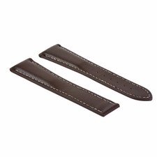 24MM LEATHER STRAP WATCH BAND CLASP 24MM/18MM FOR MAURICE LACROIX WATCH BROWN WS