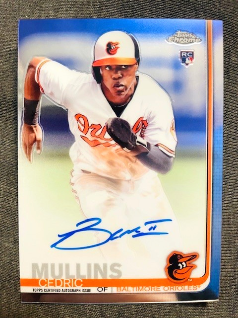 2019 Topps Chrome #RA-CM Cedric Mullins Rookie RC Auto Autograph Card