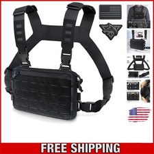 Unisex Tactical Chest Pack with Expandable Molle - Ideal for Outdoor Adventurers