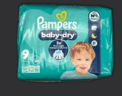 Pampers baby dry 9 [2x diapers sample]