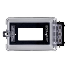 Weatherproof Outlet Box Cover Single Gang Outdoor With Clear Transparent Lid