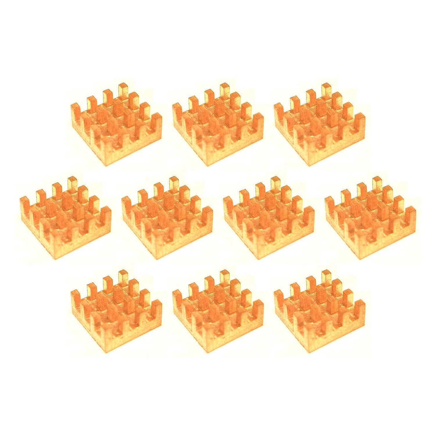 10 Pieces VRM Copper Heatsink Kit + Thermal Conductive Adhesive Tape, mini Sm...