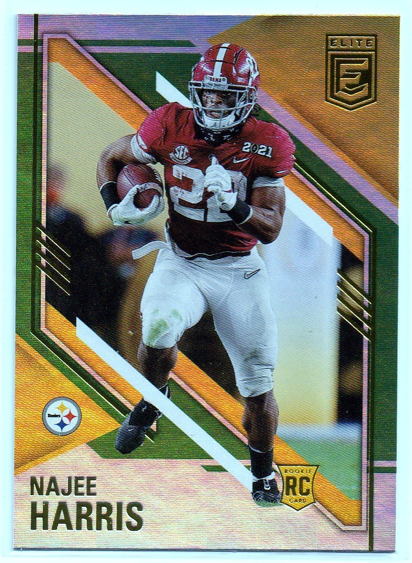 2021 Panini Donruss Elite Najee Harris RC #109 Green Alabama Crimson Tide