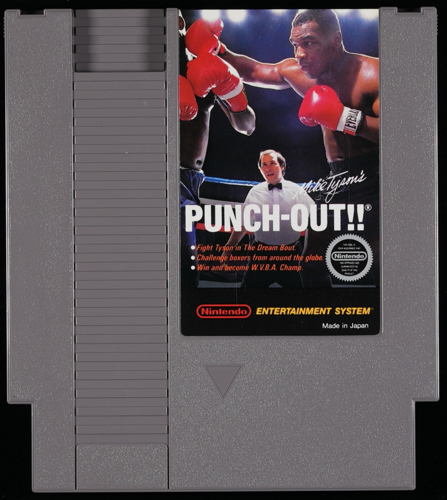 Mike Tyson's Punch-Out!! Nintendo NES • PSA 9.0 Cart • 1st Print, White Bullets view 2