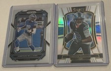2 - LIONS JAMESON WILLIAMS ‘24PRIZM RC, ‘25 SELECT PREMIER SELECT SILVER PRIZM