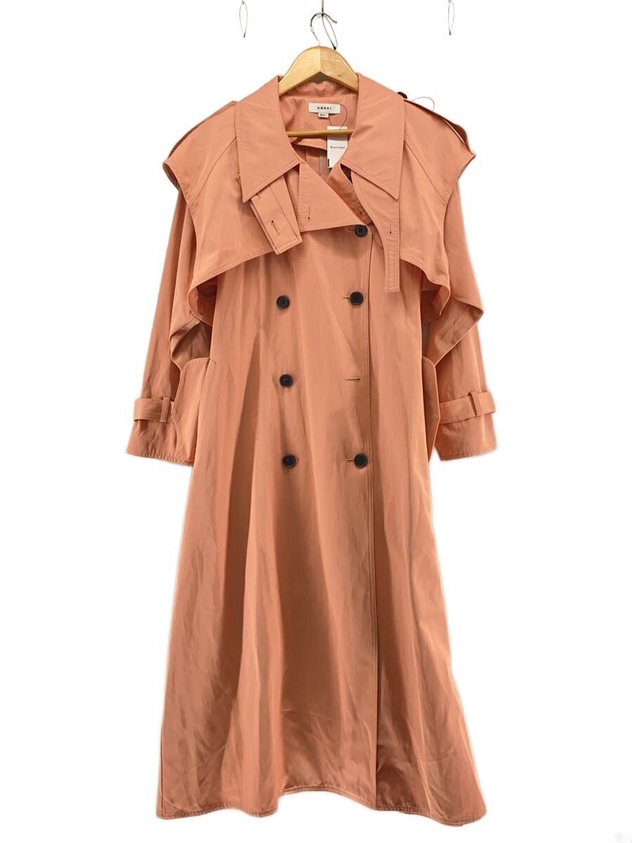 Ameri Trench Coat/S/Cotton/Pnk/Plain/01220760010 50301