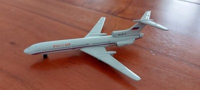 RARITÄT Flugzeugmodell Tupolev TU-154 Rossiya Schabak 1:600 in OVP NEU!