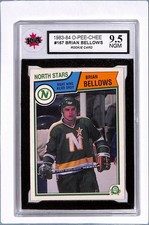 1983-84 O-Pee-Chee Brian Bellows Rookie KSA 9.5 (Free Shipping $100+) BCGA2 #167